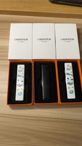 Bật Lửa Điện Thanh Trượt Nhỏ Gọn Độc Đáo Tặng Kèm Hộp Và Cáp Sạc