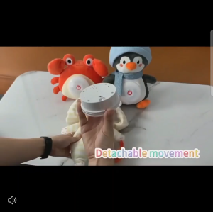 Baby Soothing Pain Baby Patter for Sleep Startle Prevention Cartoon Animal Pillow Electric Baby Soothing Toy