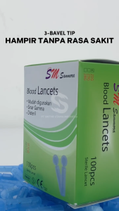 SAMMORA Blood Lancet Jarum Bekam 21G isi 100 pcs Steril