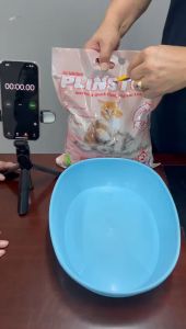 [3 Bags Bundle Promo] 6kg/10L Plinston Cat Litter Instant & Strong Clumps Less Than 2 Second 99% No Dust (Video Proof)