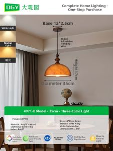 DGY | Wabi-Sabi Creative Ambient Pendant Light for Dining Room Bedroom Bar New Arrival