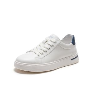 Belle | Casual Versatile New Autumn Mens White Leather Shoes