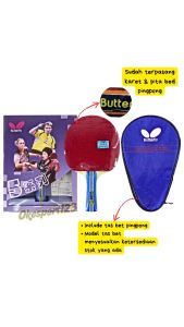 BAD PINGPONG DUS BUTTER NO.5 / BET TENIS MEJA DUS BUTTER NO.5 – Bet Siap Pakai