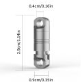 Titanium Alloy Rotating Ring Buckle Keychain Waist Belt Buckle Spring Lock Keyring Outdoor Tool EDC Unboxing Tool. 