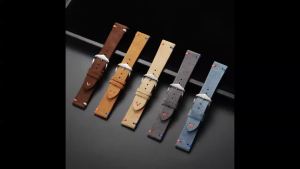Soft Suede Leather WatchStrap 18mm20mm22mm Universal for Omega for Casio Quick Release Calfskin Bracelet for Women Men Wristband