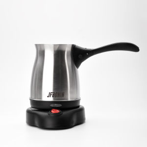 Máy Pha Cà Phê Điện JFBONIN 0.35L Kiểu Thổ Nhĩ Kỳ Chất Liệu Thép Không Gỉ Thiết Kế Tách Rời Dùng Để Pha Cà Phê Rượu Gạo Vàng Và Sữa Nóng Màu Đen