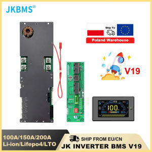 JKBMS Smart Inverter BMS 8S 16S 24V 48V 100A 150A 200A 8S-16S Family Energy Storage Lifepo4/Li-ion/LTO For Growatt Deye Inverter