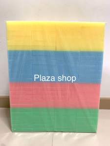 ฟองน้ำฉาบปูน ฟองน้ำล้างรถ หนา 1 นิ้ว ตราปลาทอง เกรด A เนื้อแน่น คละสี 100 แผ่น/แพ็ค ส่งไว