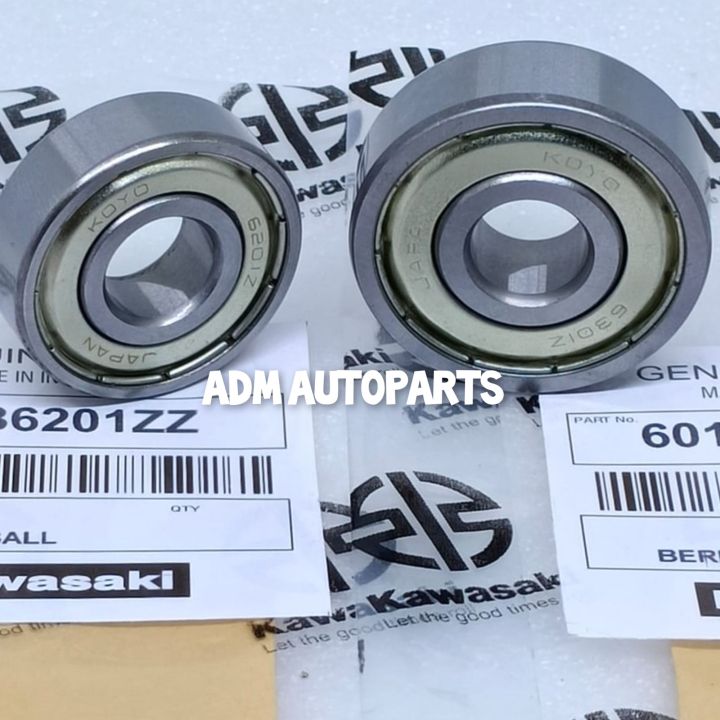BEARING RODA DEPAN (SET) 6201ZZ+6301ZZ KAWASAKI KLX 150, D-TRACKER 150, ORIGINAL
