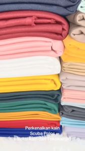 TokokainJkt 0.5 Meter Kain Scuba Polos / Scuba / Skuba / Scuba Stretch / Scuba Street 250 GR