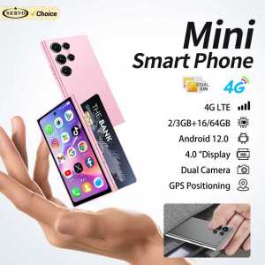 SERVO S27 MINI 4G LTE Cute Smartphone Android 12.0 OS 16GB/64GB ROM Play Store GPS 4.0" Screen Small Smart Phones 2 SIM Standby