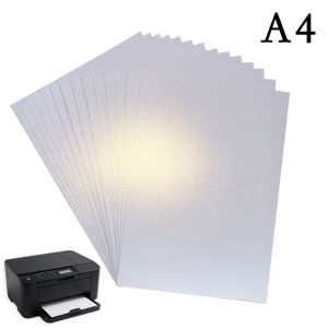 A4 20/50Pcs Double Sided Ice White Pearl Paper 120/160/200/250/300G Thick Paper Laser Printing For Making Business Invitation