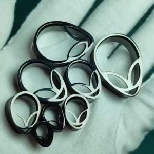 1-2PCS Stainless Steel Water Drop Alien Ear Plugs Tunnels Stretchers Expanders Gauges Earring Body Piercing Jewelry 8-25mm 