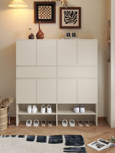 MUJUGE | Antique Style Entryway Shoe Cabinet With Drawers Multi-level Storage