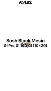 Blok Mesin GL Pro & GL 100 & GL10x20 Mm Bos Block