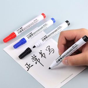 Water-Based Erasable Whiteboard Pen Non-Toxic for Teachers And Children Red Blue Black Colorful Writing Drawing Board Pen