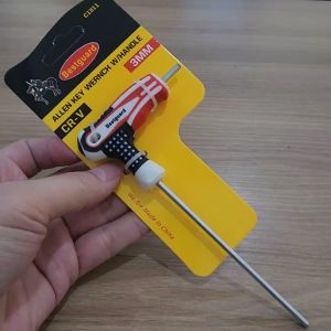 BESTGUARD Bendera Kunci L model T 3 4 5 6 MM Satin CRV Soft Grip