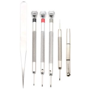 Bộ 5/6 Bộ Tua Vít Bằng Thép Để Sửa Chữa Đồng Hồ Di Động Dụng Cụ Tháo Dây Với Mini Liên Kết Chân Thiết Bị Sửa Đồng Hồ