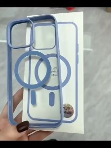 🇹🇭 เคสใส แม่เหล็กชาร์จไร้สาย กันกระแทก ขอบสี แผ่นหลังอคิลิคแข็งใส TPU Magnetic Case สำหรับไอโฟน XS Max XR XS X 8+ 8 SE