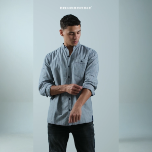 Bombboogie Kemeja Pria Rainy Days 24458B5NW