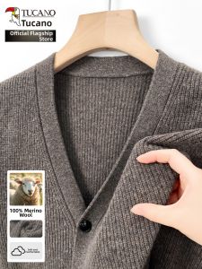 TUCANO | 100 Wool Knitted Cardigan Mens