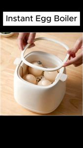 Perfect Eggs - Electric Egg Cooker - Auto Shut-Off & Alert System Ideal for Hard & Soft Boiled Steamed Onsen Tamago