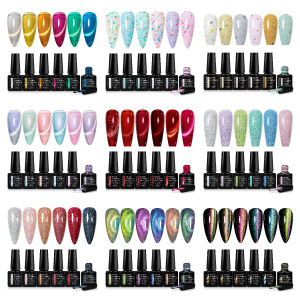 พบกับ 8 ชิ้น/เซ็ตเล็บเจลประเภทต่างๆเล็บ Vernis กึ่งถาวร UV/LED เล็บชุดสําหรับเล็บ DIY Design