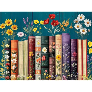 500/1000/1200/2000PCS Jigsaw Puzzle Flower Book Landscape Art For Adults Great Weekend Relaxation And Family Fun
