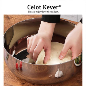 Deep Stainless Steel Mixing Bowl