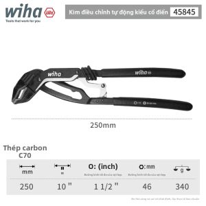 Wiha | Kìm Bánh Răng Điều Chỉnh Nhanh Mở Rộng