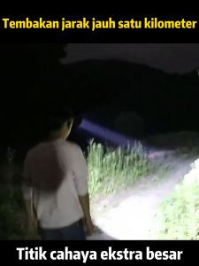 YINGXIN lampu senter kepala Beberapa tingkat pengaturan Dapat mengisi daya ponsel Daterai super besar Fokus cahaya yang kuat Headlamp Lampu Emergency Tahan 24 Jam Senter Led Super Terang Senter Terang Senter Outdoor