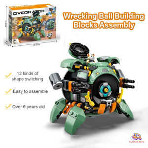 Dynamic zone Wrecking Ball Building Block Puzzle Game Compatible Lego Building Blocks Boy Overwatch Series