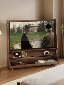 HETU | Vintage Solid Wood Movable TV Cabinet