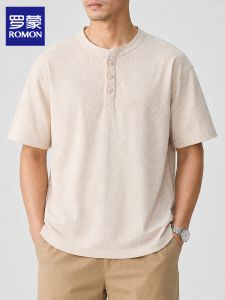 ROMON | Cotton Short Sleeve T-Shirt For Men