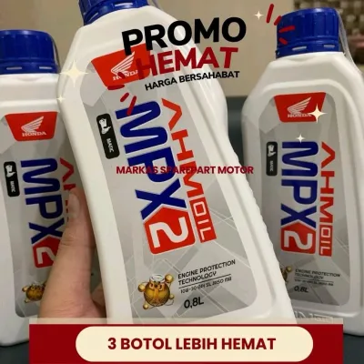 3 BOTOL OLI MPX2 MESIN 800ML MOTOR MATIC MPX 2 HONDA