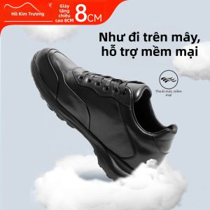 HEJINCHANG | Giày Nam Da Nhẹ Tăng Chiều Cao 8CM Không Lộ