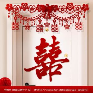 ETY | Oversized Red Wedding Symbols Wedding Decoration
