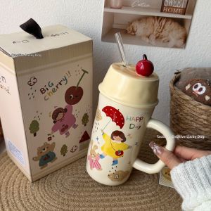 Cute Cherry Ceramic Mug
