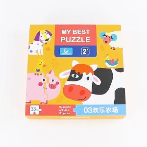 จิ๊กซอว์ชิ้นใหญ่จับถนัดสำหรับเด็กเล็ก - My Best Puzzle เหมาะสำหรับเนื้อเรือเด็กเสริมพัฒนาการ 2ขวบขึ้นไป