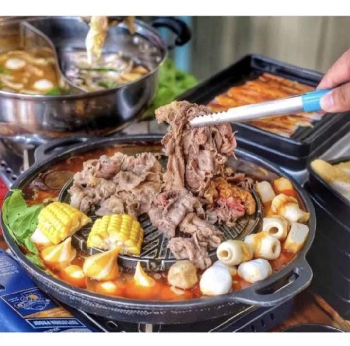 bulgogi pan 2in1 steamboat yakiniku shabu sukiyaki bbq grill pan
