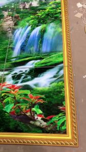 Tranh gạch đẹp chim công 3D cao cấp