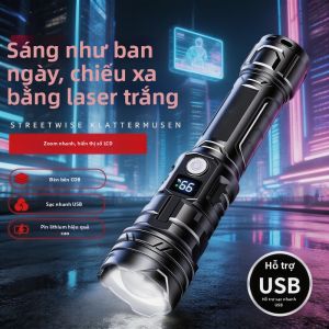 BAIXITANG | Đèn Pin LED Sạc Điện Siêu Sáng