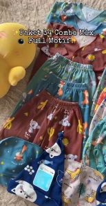 Paket Perlengkapan Baju Bayi Printing Dino SNI 34pc Promo 9.9