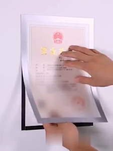 MD-C1342 Tempat Poster Magnetik PVC A4 Stiker Dinding Bingkai Foto Tempel Anti Slip / Frame Poster