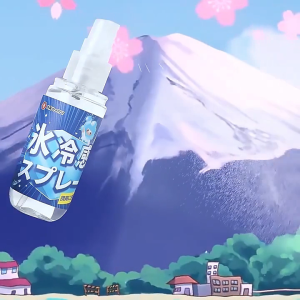 Cooling Spray 50ml Mist with Mint Extract Cooling Artifact Summer Cooling and Relieving Heat Clothing Body Semburan Penyejuk