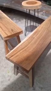 ม้านั่งไม้มะค่าแผ่นเดียว - ม้านั่งในบ้าน อุปกรณ์สำหรับการนั่งชื่อ ม้านั่งทานข้าว ม้านั่งยาวแต่งสวน ม้านั่งยาวสีธรรมชาติ ม้านั่งไม้ มะค่าแต้ ม้านั่งไม้ ม้านั่งยาว ม้านั่งสนาม