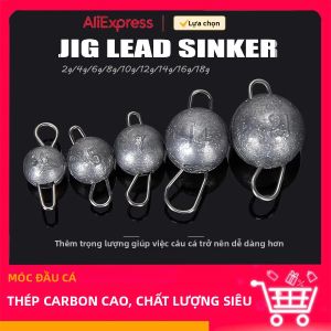 Bộ 10 Quả Chìm Câu Jigging Mrlurion Dành Cho Câu Cá Nước Sâu Dạng Tròn Trọng Lượng 2g-16g Phụ Kiện Câu Cá Bằng Kim Loại