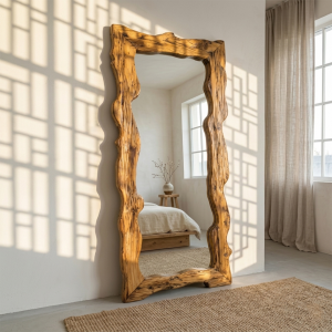 Vintage Rustic Full Length Mirror Wooden