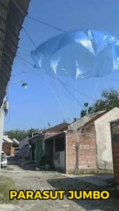 TAIYO Mainan Anak Jadul Parasut Jumbo Plastik Terjun Payung Super Hero