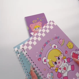 สมุดจดบันทึกการ์ตูน A5 น่ารัก 4 ลักษณะพสก 60 แผ่น สำหรับเด็ก ดีไซน์ Angel Bear